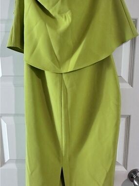 Likely Lime Green Strapless Midi Dress